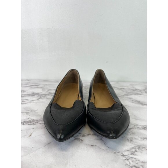 Everlane Women's Black The Modern Point Italian Leather Shoes SZ 9.5 - Picture 2 of 8